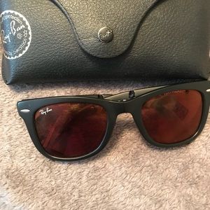 Ray-ban red/pink mirrored sunglasses